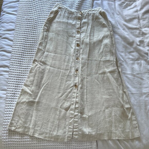 NWOT Maison Hotel Calota Button Front Midi Skirt - Picture 5 of 12